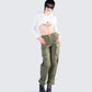 Eleni Olive Utility Pocket Pant