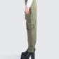 Eleni Olive Utility Pocket Pant