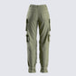 Eleni Olive Utility Pocket Pant