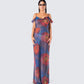 Elizabeth Floral Print Dress model front