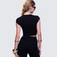 Elowen Black Aries Graphic Top