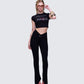 Elowen Black Aries Graphic Top