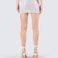 Emery Silver Net Mini Skirt