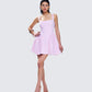 Emi Pink Bow Mini Dress