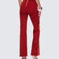 Emi Two Tone Orange Faux Suede Pant