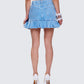 Emogen Pleated Denim Mini Skirt