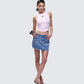 Enid Pink Scoop Hem Tank Top
