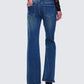 Maeva Blue Denim Lace Trim Jean