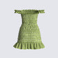 Everly Green Plaid Mini Dress