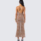 Evodie Leopard Print Maxi Dress