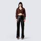 Maggie Brown Cable Knit Cardigan