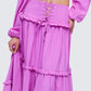 Fabiana Lilac Tiered Maxi Skirt