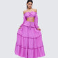 Fabiana Lilac Tiered Maxi Skirt