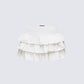 Fable Ivory Ruffle Micro Mini Skirt product front