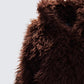 Fae Brown Boxy Faux Fur Coat