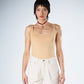 Fatima Beige Tank Bodysuit model front