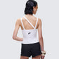 Fia White Strappy Ribbed Tank Top