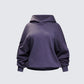 Azariah Grey Oversized Hoodie Top product front