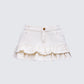 Bernie Ivory Denim Ruffle Mini Skirt product front