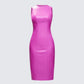 Caisyn Magenta Midi Dress 3d product front