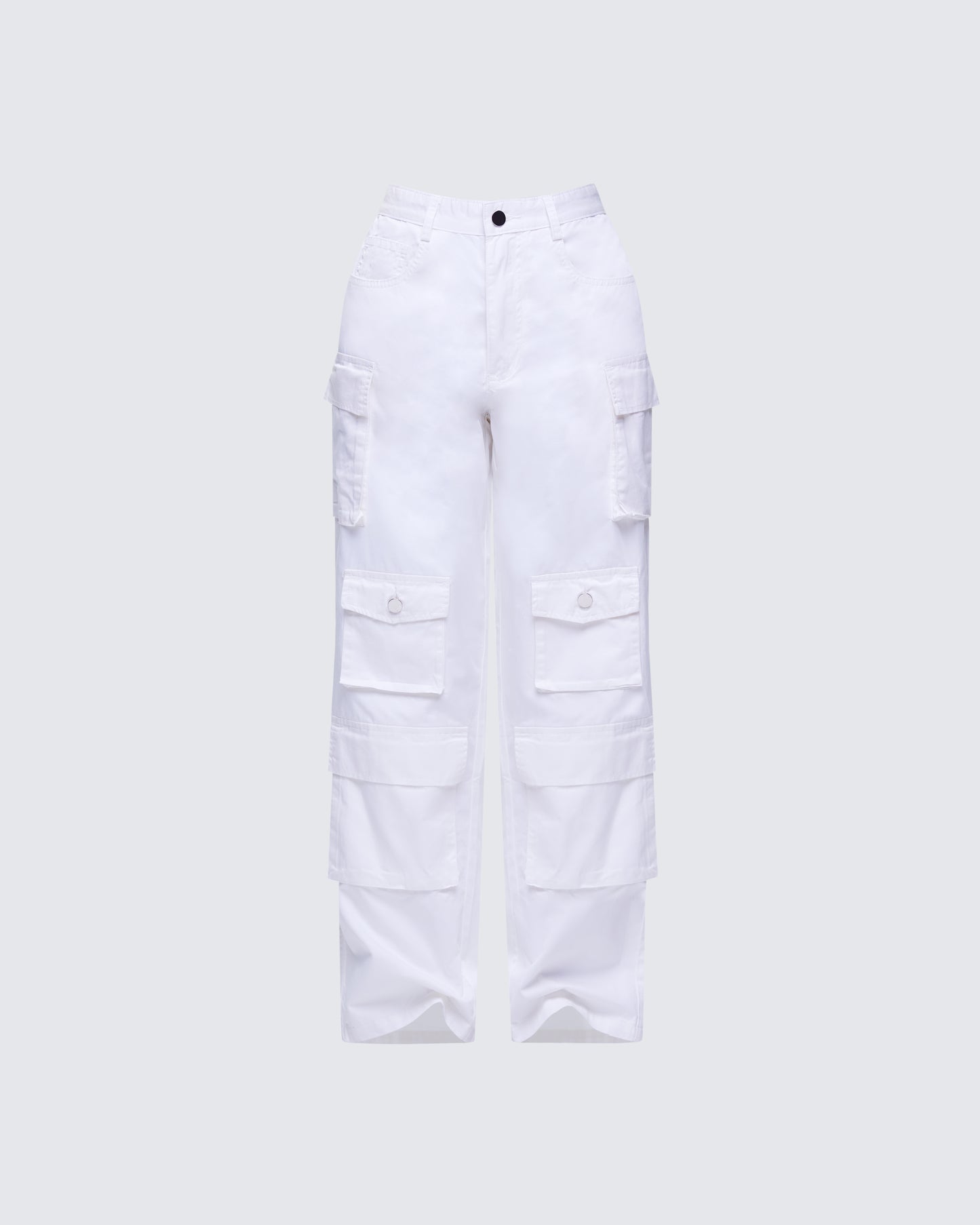 Chima White Cargo Twill Pant product front