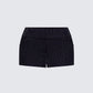 Damla Black Pinstriped Shorts product front