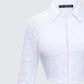 Eunji White Lace Blouse Top