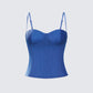 Shaelin Slate Mesh Corset Top 3d product front