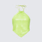 Courtney Yellow Sequin Top 3d product front