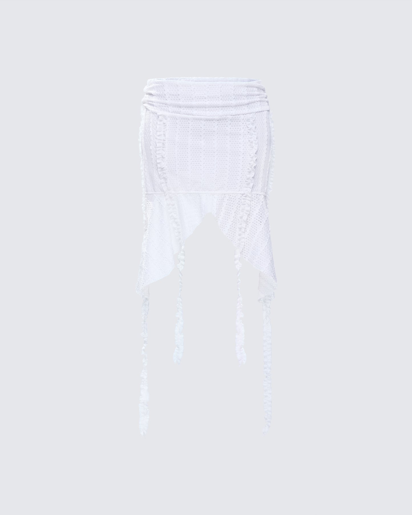 Landry White Ruffle Skirt product front