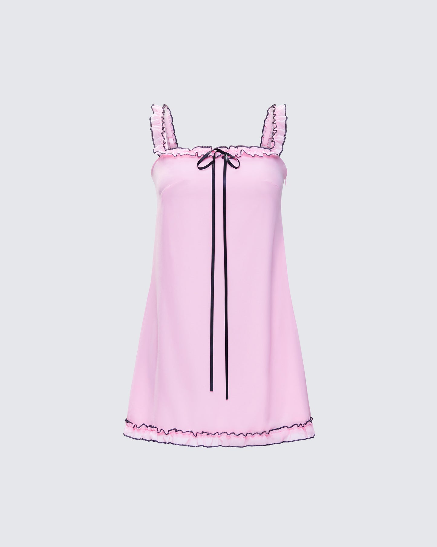 Giselda Pink Babydoll Mini Dress product front