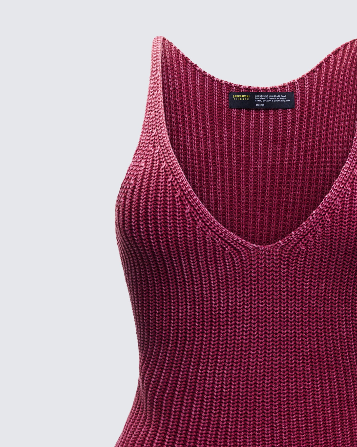 Hebe Washed Frayed Hem Tank