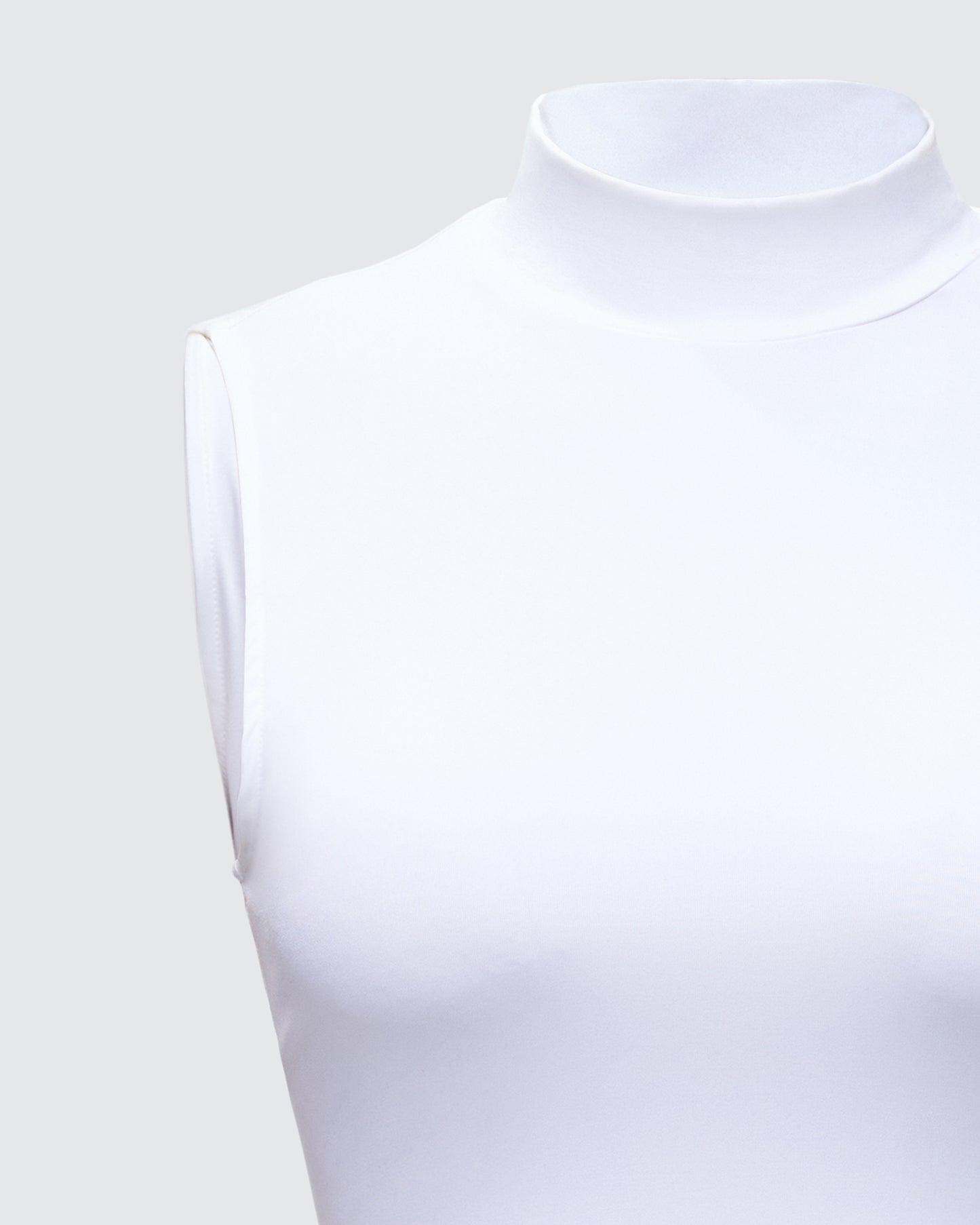 Inaya White Jersey Tank Top