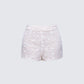 Keturah White Embroidered Lace Short product front