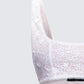 Keturah White Embroidered Lace Bra Top