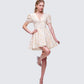 Nyla Yellow Floral Pleated Mini Dress
