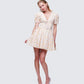 Nyla Yellow Floral Pleated Mini Dress