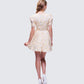 Nyla Yellow Floral Pleated Mini Dress