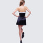 Ottilie Black Oversized Bow Mini Dress