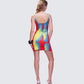 Kaya Body Print Mini Dress