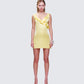 Matilda Yellow Mini Dress model front