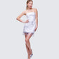 Jocelyn White Sequin Mini Dress