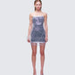 Jocelyn Black Sequin Mini Dress model front