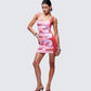 Lyla Red Sequin Slogan Mini Dress