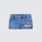 Loria Blue Denim Micro Mini Skirt product front