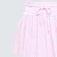Lucien Pink Ribbon Path Knitted Pleated Skirt