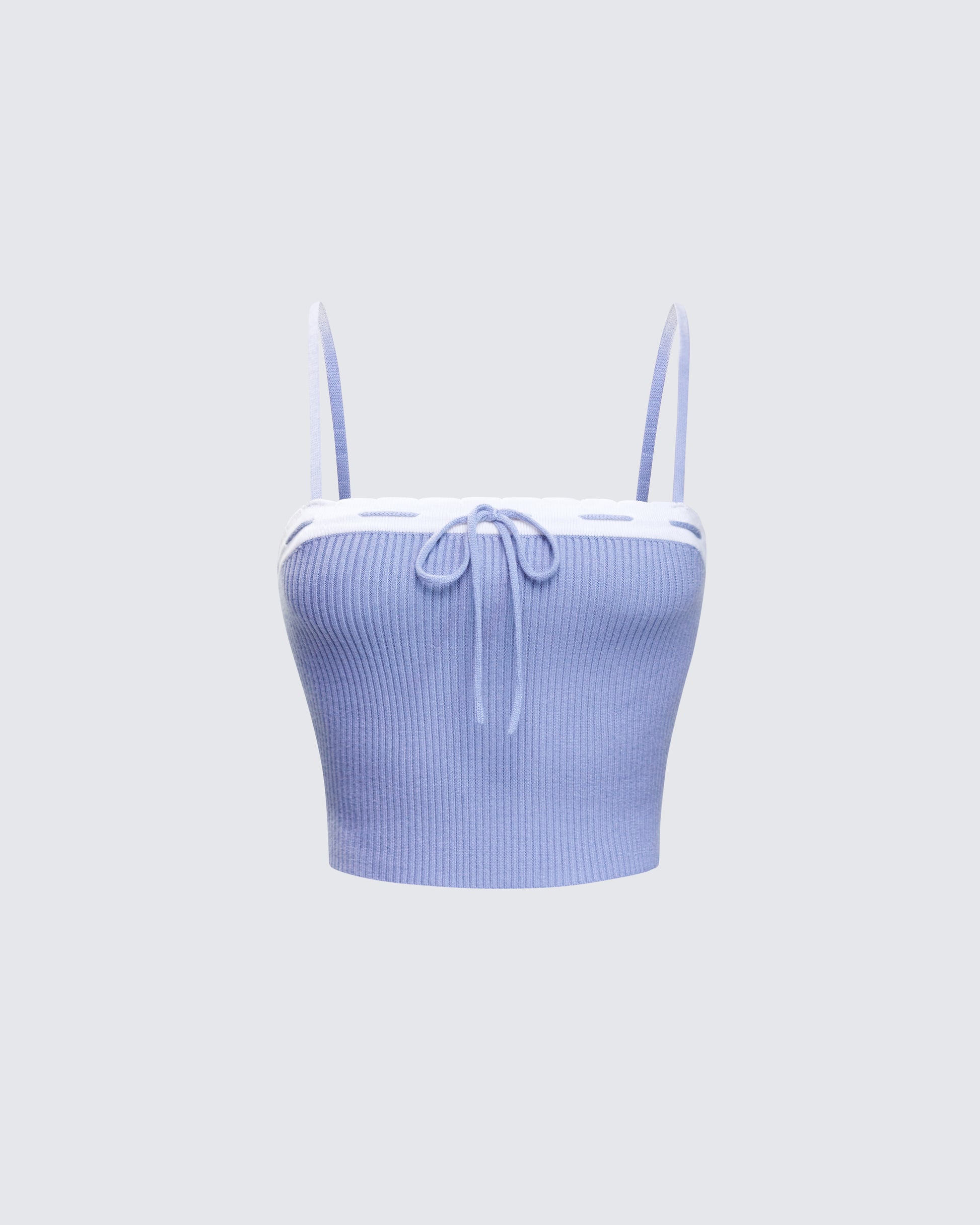Lucien Blue Ribbon Path Knitted Top product front