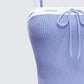 Lucien Blue Ribbon Path Knitted Top