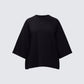 Mabelle Black Oversized Raglan Top product front