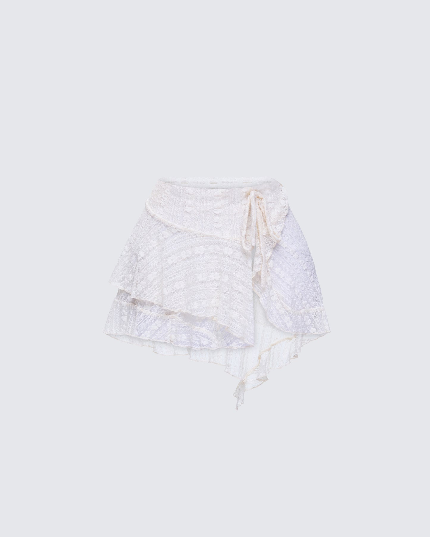 Maeve Ivory Lace Mini Skirt 3d product front